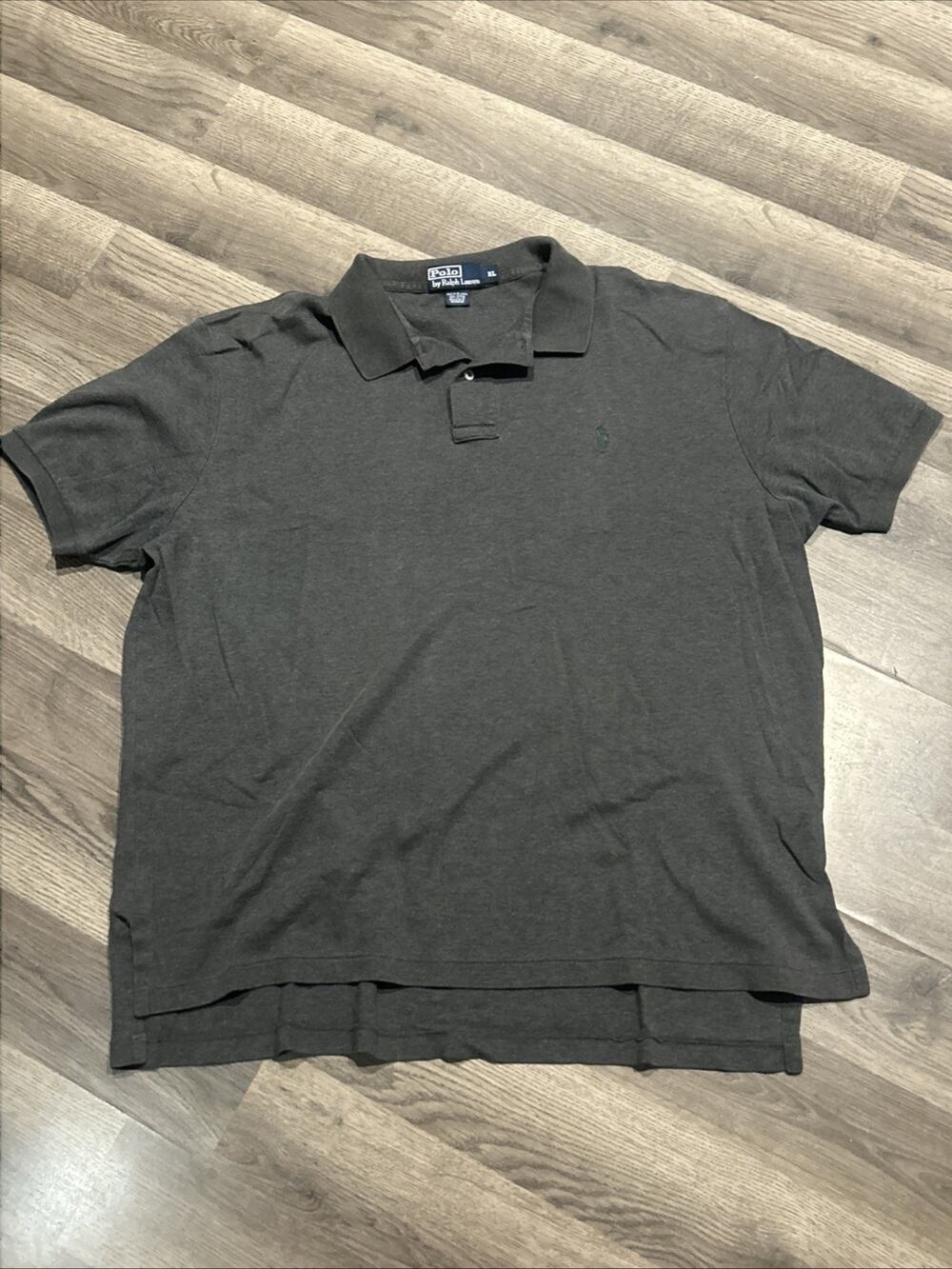 Vintage Blue Label Polo Ralph Lauren Mens XL Grey Polo